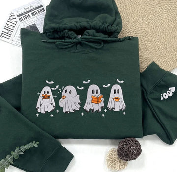 Bluza/Koszulka z haftem «Halloweenowe Duchy - Strasznie Słodkie»