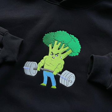 Bluza/Koszulka z haftem «Mocny Brokuł - Humor w Stylu»