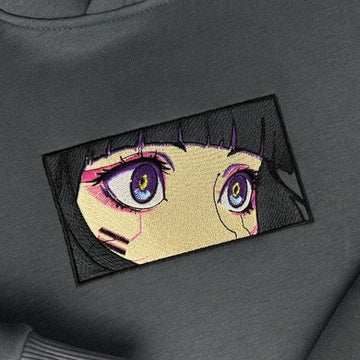 Bluza/Koszulka z haftem «Cyberpunk Sasha Eyes – Neonowa Wizja»